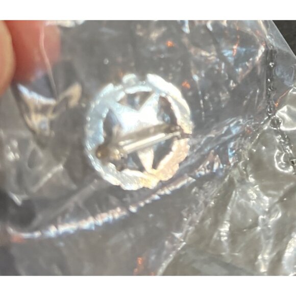 NOS Vtg Order of the Eastern Star 25 Year Member Pin Silver Tone Masonic - Picture 3 of 4